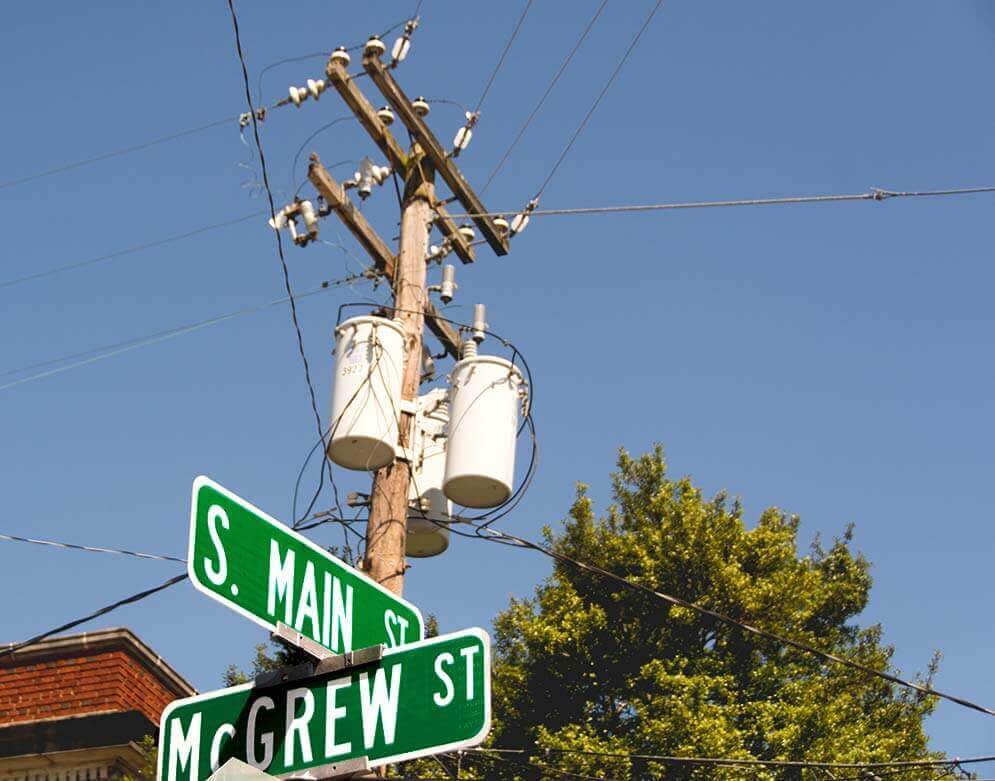 Main and McGrew Street Crossing.